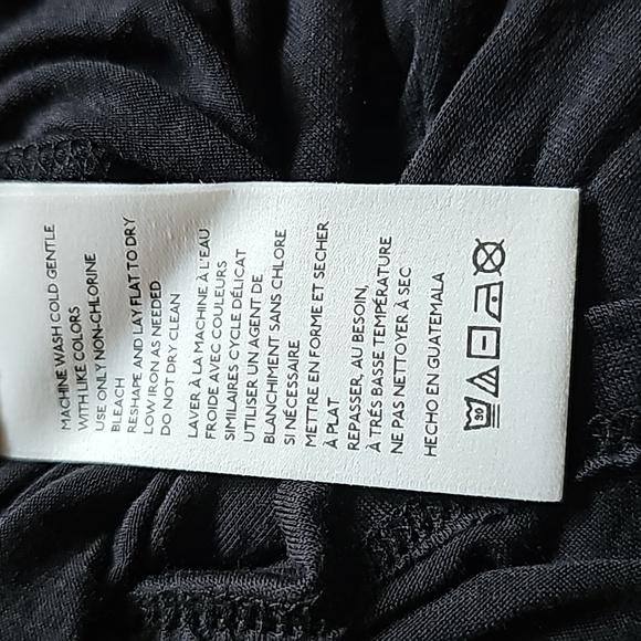 Pilcro Long Sleeve Black Snap Front Top with Ruched Sleeves Women's Size Small - Picture 12 of 13